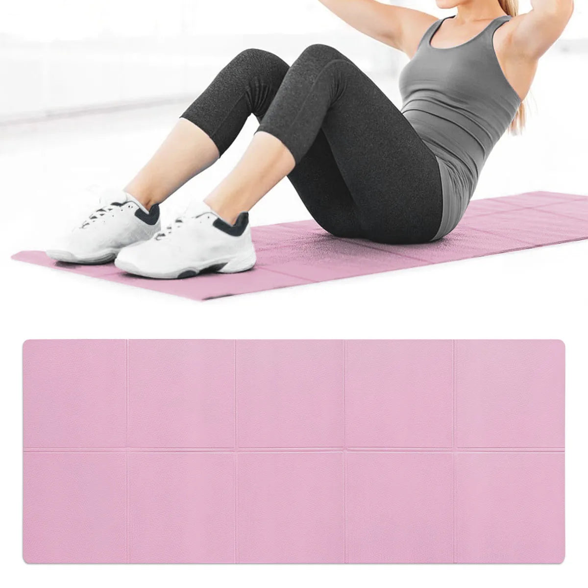 Esteras de Yoga EVA de 4MM de espesor, estera deportiva antideslizante, manta para ejercicio, Yoga y Pilates, estera de gimnasia, equipo de Fitness