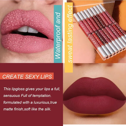 10/6 pcs lipstick set for women makeup waterproof long lasting cosmetics korean makeup matte lipstick free shipping