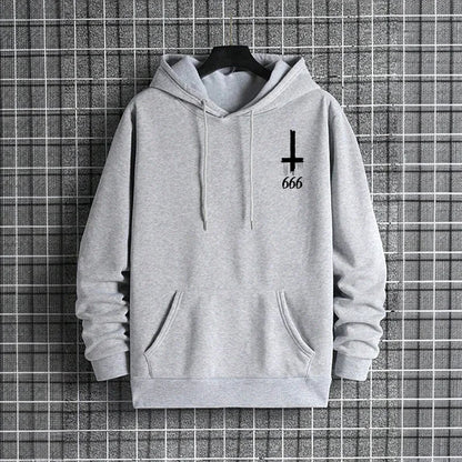 Ropa de calle para hombre, Sudadera con capucha con estampado , chaqueta informal de moda para otoño e invierno