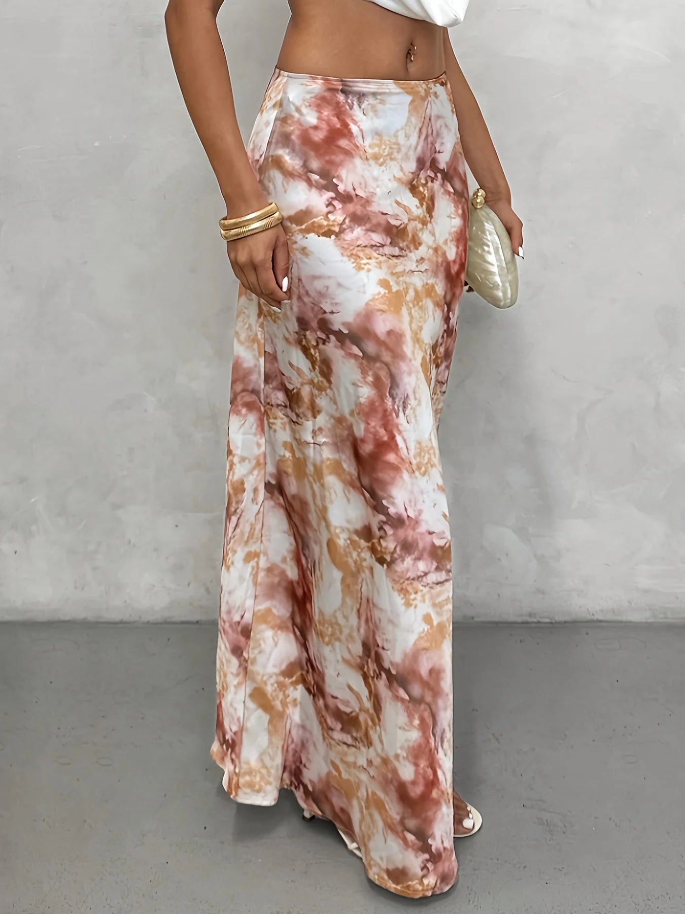 Falda Midi Larga y Elegante para Mujer, Estilo Bodycon, Ropa Femenina a la Moda