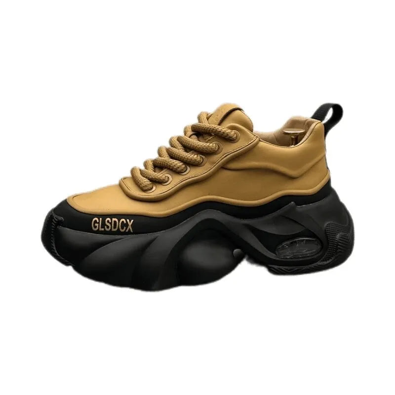 Zapatos de diseñador para hombre, zapatillas cómodas de plataforma gruesa para hombre