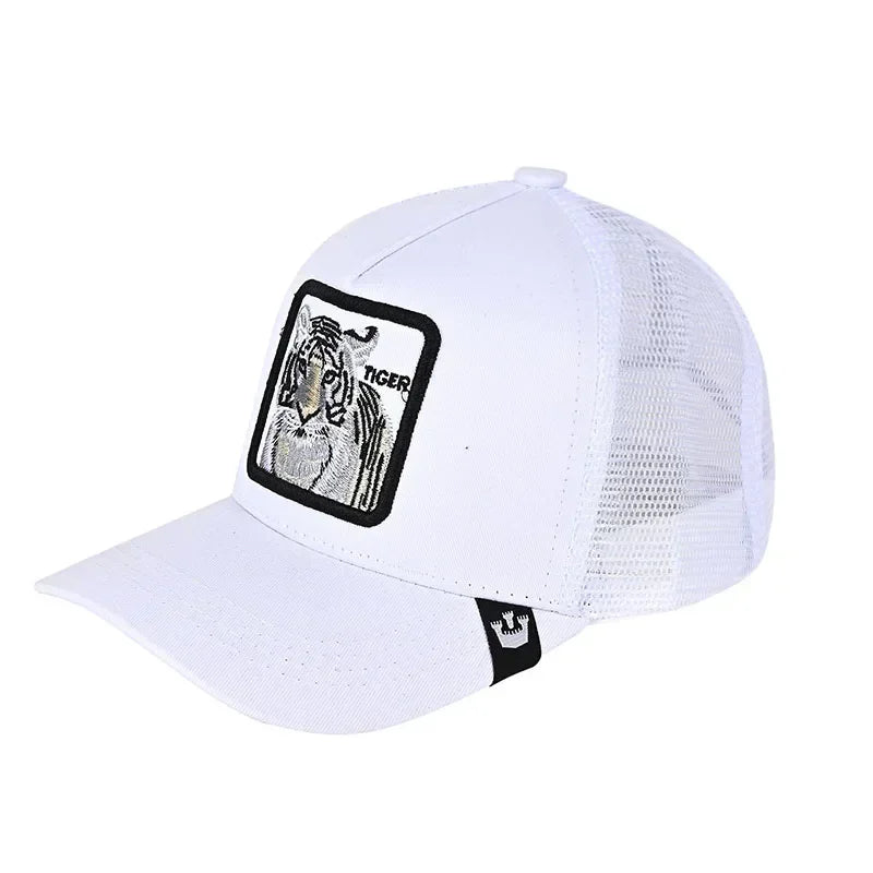 Gorra de béisbol bordada unisex, gorra de tiburón, gorra de animal, gorra de león, gorra de tigre, gorra de gallo, gorras de granja, gorras casuales, gorra de protección solar