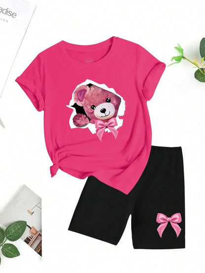 conjunto de 2 piezas a la moda para mujer, pantalones cortos geniales de verano