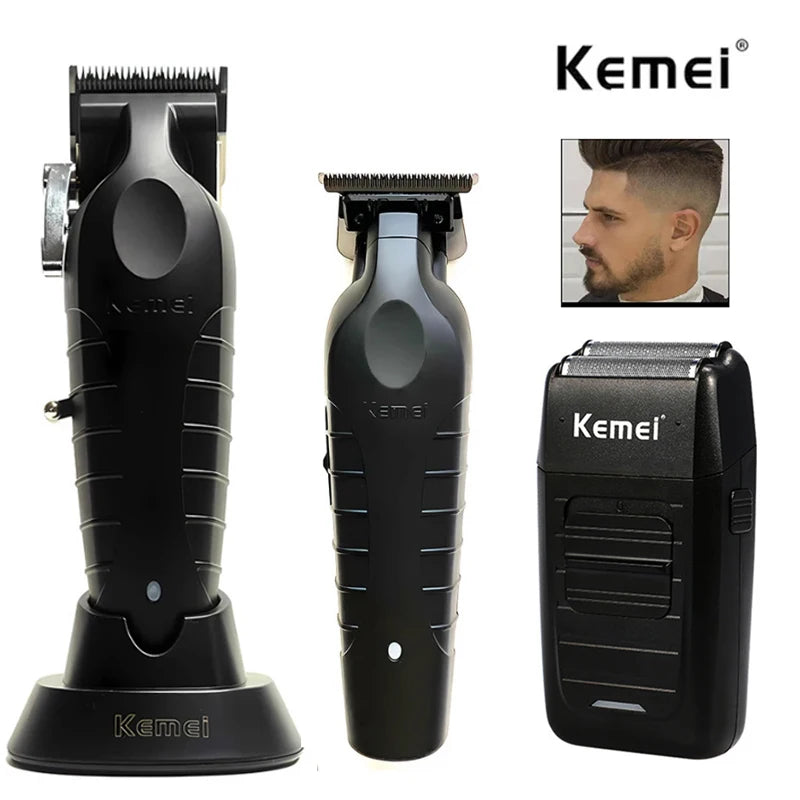 Kemei KM-2296 KM-2299 Kit de tondeuse à cheveux Rasoir électrique pour hommes Tondeuse à cheveux professionnelle