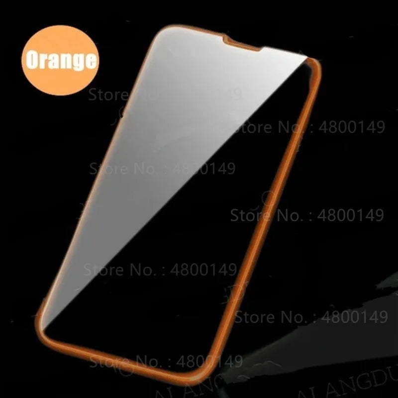 3 uds luz nocturna Protector de pantalla luminoso teléfonos usados para IPhone 12 11 13 14 15 16 Pro Max Plus Mini funda película de vidrio templado