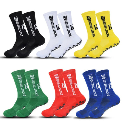 3 pares de calcetines resistentes de fútbol antideslizantes para hombres y mujeres