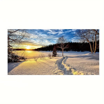 Pósteres artísticos de pared de puesta de sol de playa, pintura en lienzo de paisaje grande, impresión, imagen de decoración de pared nórdica para decoración del hogar sin marco