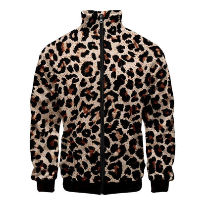 Nueva chaqueta con cremallera y estampado de alta calidad para hombre, informal, de manga larga, holgada, lavada, con gráficos