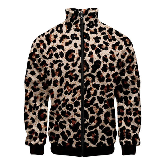 Nueva chaqueta con cremallera y estampado de alta calidad para hombre, informal, de manga larga, holgada, lavada, con gráficos