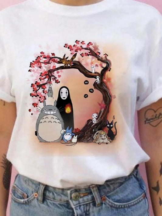 Camiseta de manga corta de verano para hombres y mujeres
