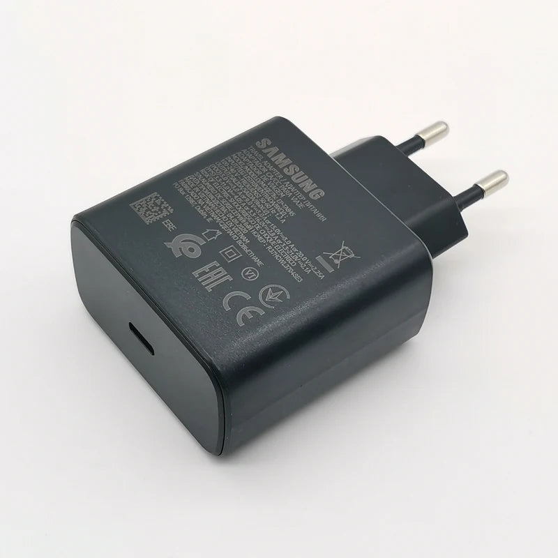Cargador Samsung de 45 W, adaptador de carga superrápida de 1,8 M, tipo C, para Galaxy S24, S23, S22, S21, S20, Note 20, Ultra 10, Z Flip Fold 6, 5, 4, 3 y 2