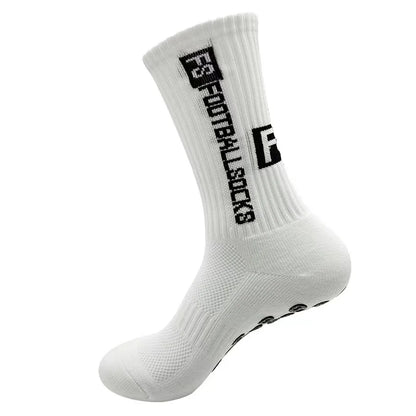 Calcetines de fútbol antideslizantes, medias de goma, algodón, 4 pares