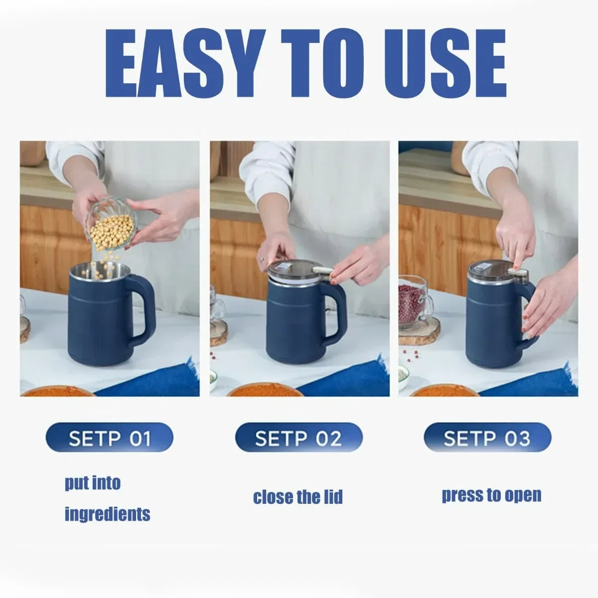 Molinillo de café eléctrico de acero inoxidable de 500 ml, molinillo de granos, máquina de molienda de granos para el hogar, máquina de molienda de granos de café eléctrica para cocina