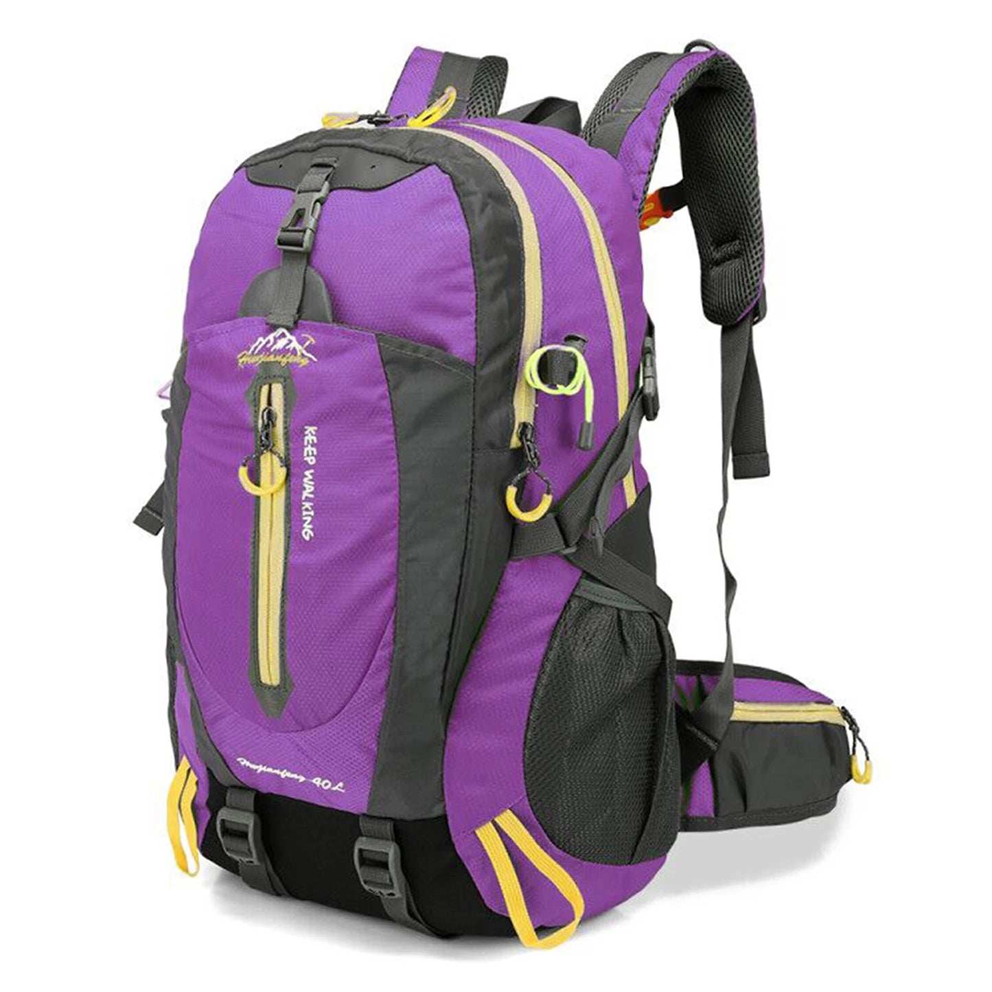 Mochila de viaje resistente al agua de 40L, mochila para acampar, senderismo, portátil, senderismo, escalada, bolsas traseras para hombres y mujeres