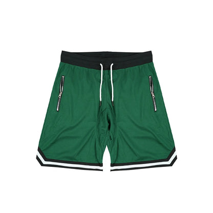 Pantalones cortos deportivos de baloncesto para hombre, de malla, de secado rápido, para gimnasio, para verano, para correr, informales, transpirables.