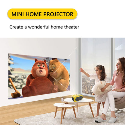 Mini projecteur LED M24 2024 Portable pour la maison, prise en charge de la vidéo 1080P, HDMI, USB, projection pour enfants, prise en charge 640 x 480P
