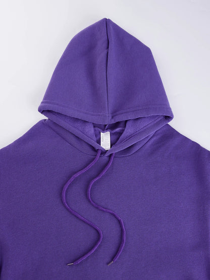 Sudadera con capucha con estampado de conejo de dibujos animados para mujer, ropa informal con bolsillo, Sudadera holgada , ropa femenina de lana que combina con todo