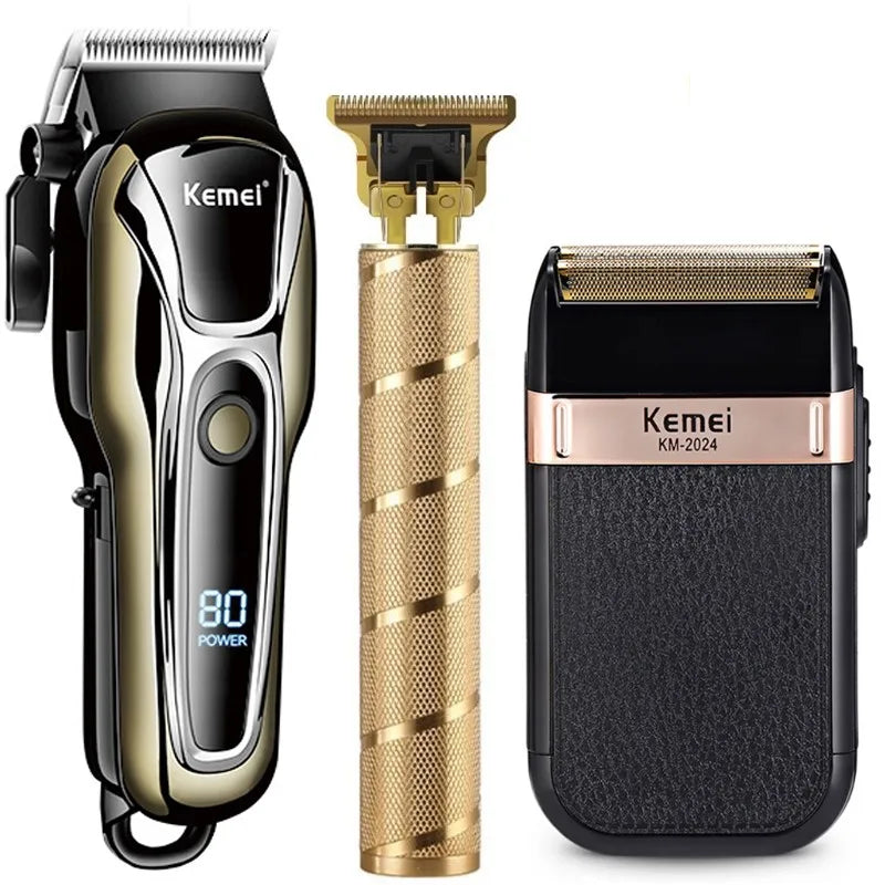 Tondeuse à cheveux électrique pour hommes, rasoir électrique professionnel, machine à couper les cheveux, tondeuse de barbier sans fil