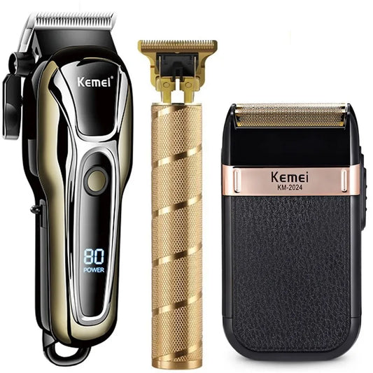 Electric hair clipper for men, professional electric shaver, hair cutting machine, cordless barber clipper