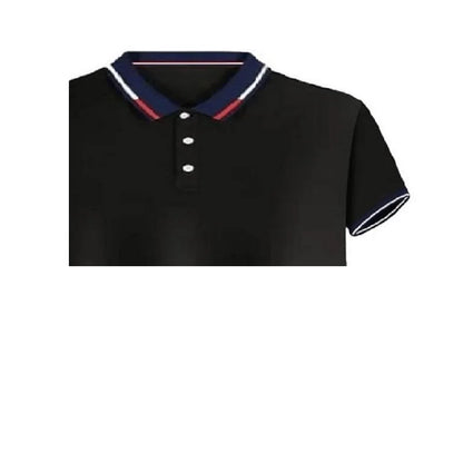 Polo de manga corta para hombre, camiseta de verano, solapa intercoloreada
