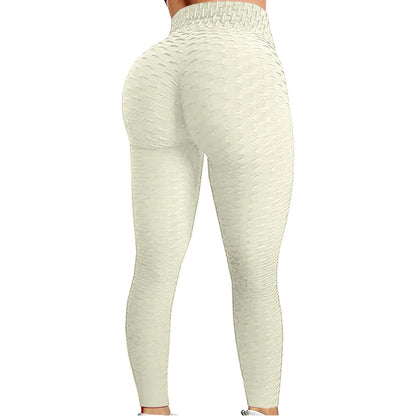 Mallas de Yoga para mujer, pantalones ajustados de cintura alta para correr, deportes de realce, gimnasio, secado rápido, trotar, correr, entrenamiento femenino, pantalones largos