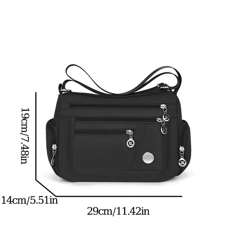 Bolso impermeable de nailon para mujer, bandoleras para mujer, bolso de hombro de viaje de gran capacidad, bolsos informales de alta calidad