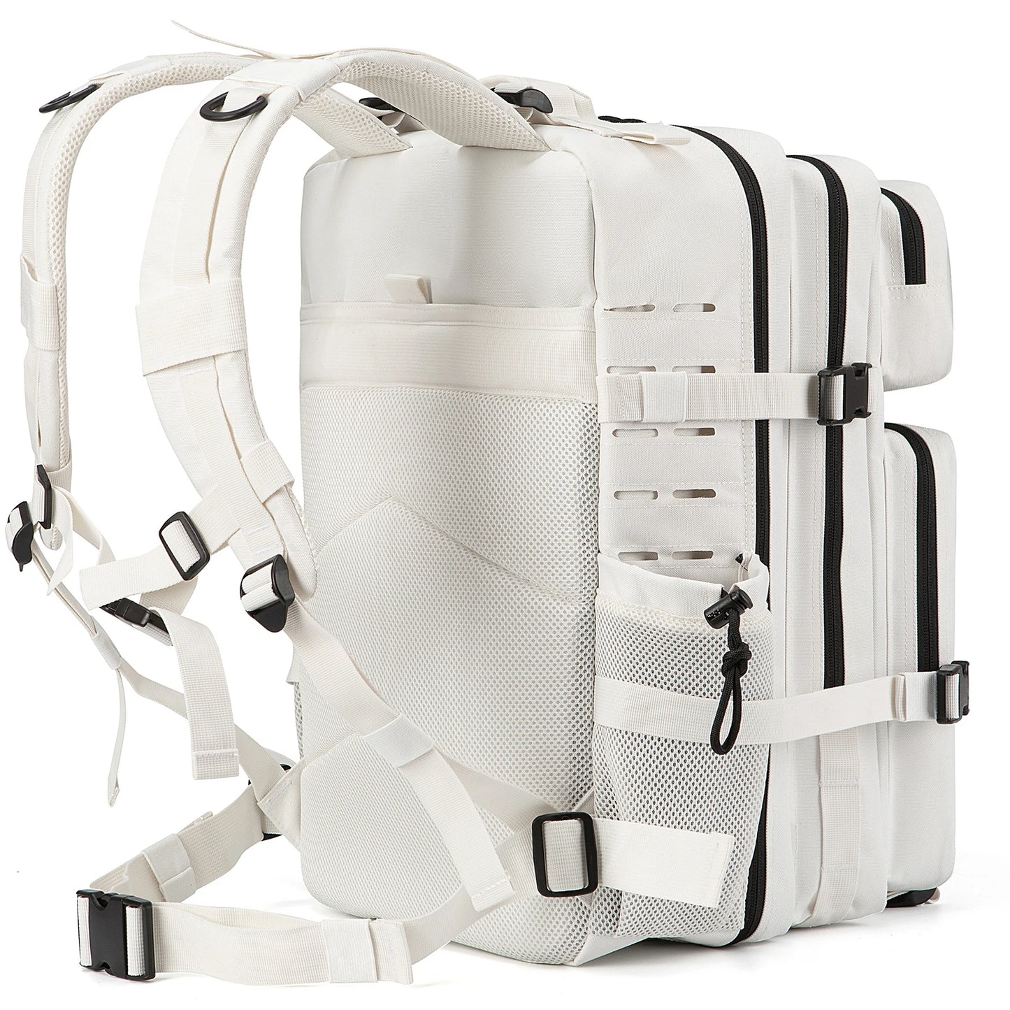 Sac à dos tactique pour hommes et femmes, sac de survie en plein air, petit sac à dos d'école avec porte-bouteille d'eau 25L/45L