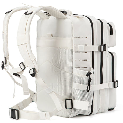 Sac à dos tactique pour hommes et femmes, sac de survie en plein air, petit sac à dos d'école avec porte-bouteille d'eau 25L/45L