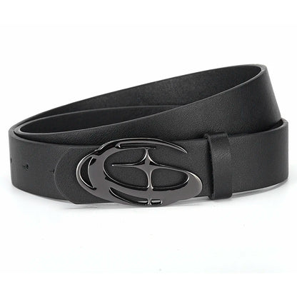 Cinturón con hebilla suave de diseño único para hombre