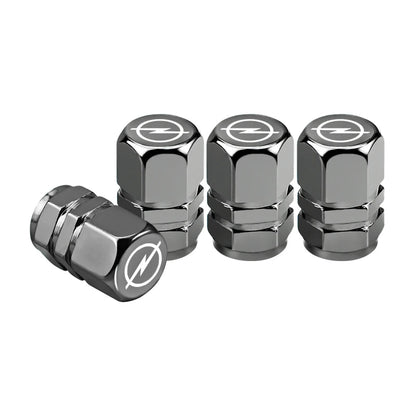4 cubiertas de válvula de metal para neumáticos de automóvil, antifugas, decorativas para Opel Corsa D, Astra, Insignia, Mokka, Adam Combo