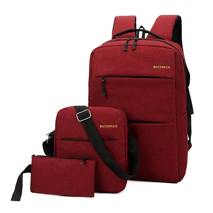 Oferta Conjunto de 3 unidades, Mochila de viaje multifuncional para ordenador de gran capacidad