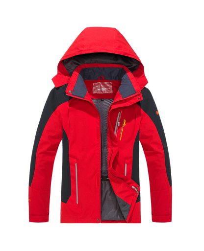 Chaqueta de senderismo impermeable para hombre, cortavientos a prueba de viento de gran tamaño