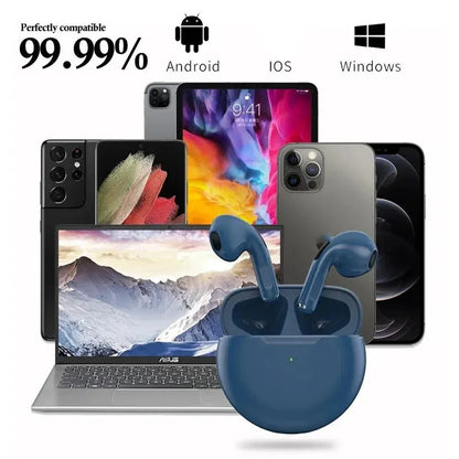 Auriculares inalámbricos Air Pro 6 TWS originales con Bluetooth 5.3, miniauriculares con micrófono y estuche de carga para Xiaomi y iPhone.