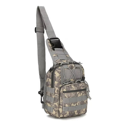 Bolso táctico para bandolera, bolso de hombro para exteriores con diseño Molle y mochila táctica impermeable para hombres