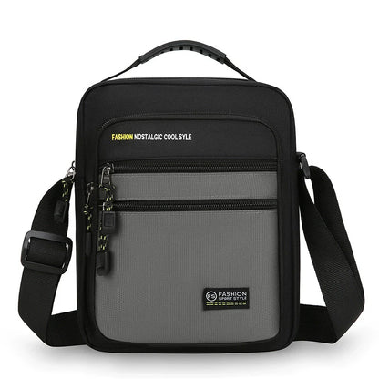 bolso cruzado para hombre, bolsos de un solo hombro, bolsa de almacenamiento de gran capacidad, bolsos cruzados de negocios con múltiples bolsillos a la moda