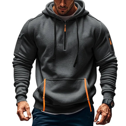 sudadera con capucha y hombros descubiertos para hombre