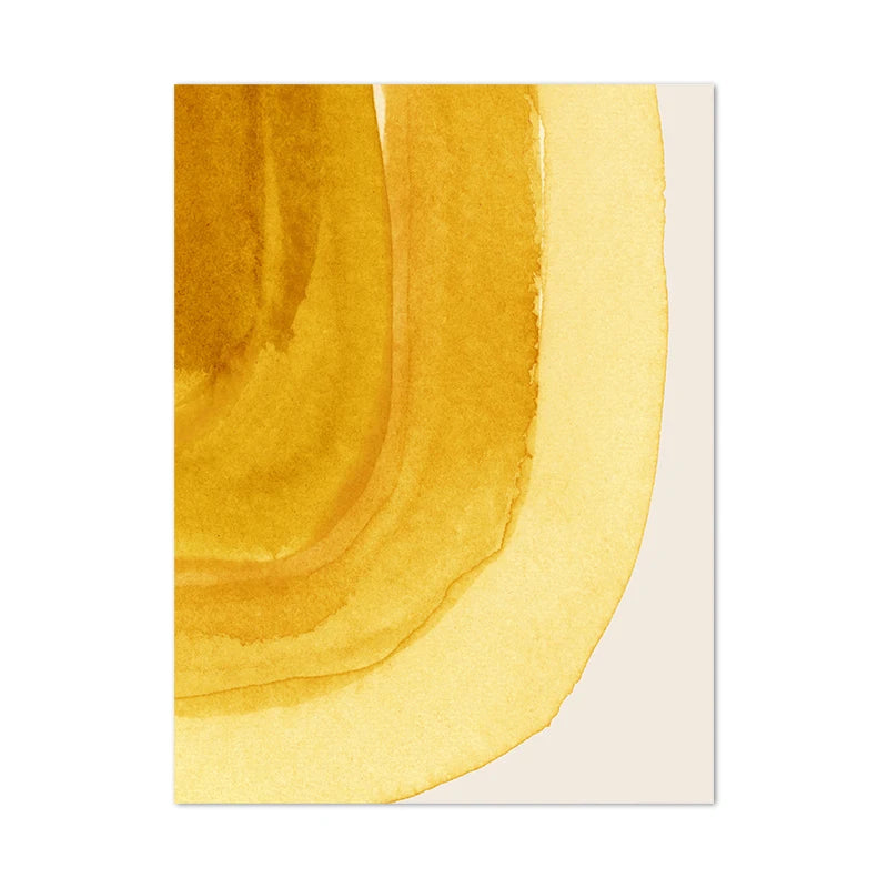 Pósteres e impresiones de pintura abstracta minimalista Original, imagen de pared, arte de pared gris mostaza y lienzo impreso para