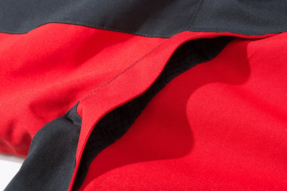 Chaqueta de senderismo impermeable para hombre, cortavientos a prueba de viento de gran tamaño