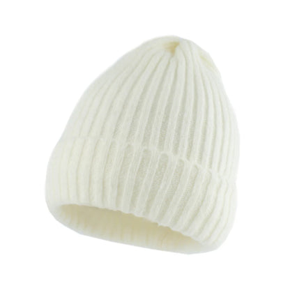 Gorro con puños de invierno para mujer, gorros elásticos de punto suaves y cálidos Unisex, gorro de esquí para exteriores, ropa de calle de moda