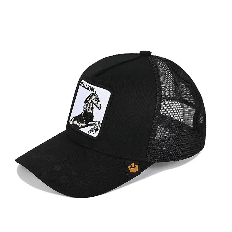 Gorra de béisbol bordada unisex, gorra de tiburón, gorra de animal, gorra de león, gorra de tigre, gorra de gallo, gorras de granja, gorras casuales, gorra de protección solar