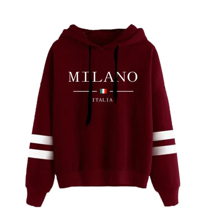 Sudaderas con capucha para mujer, gran oferta, estampado, jerséis versátiles diarios, ropa deportiva para correr a rayas, Tops informales con capucha para mujer