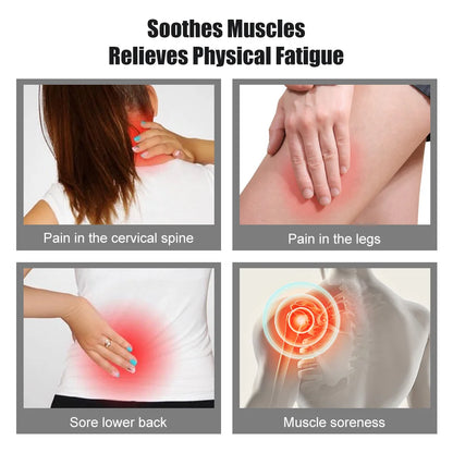 Mini masseur de cou EMS portable, civière électrique pour le cou pour soulager les douleurs musculaires cervicales et le patch de massage de relaxation des épaules 
