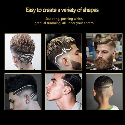 Kemei Tondeuse à cheveux professionnelle pour hommes Tondeuse à cheveux électrique Ensemble de machine à écran LCD
