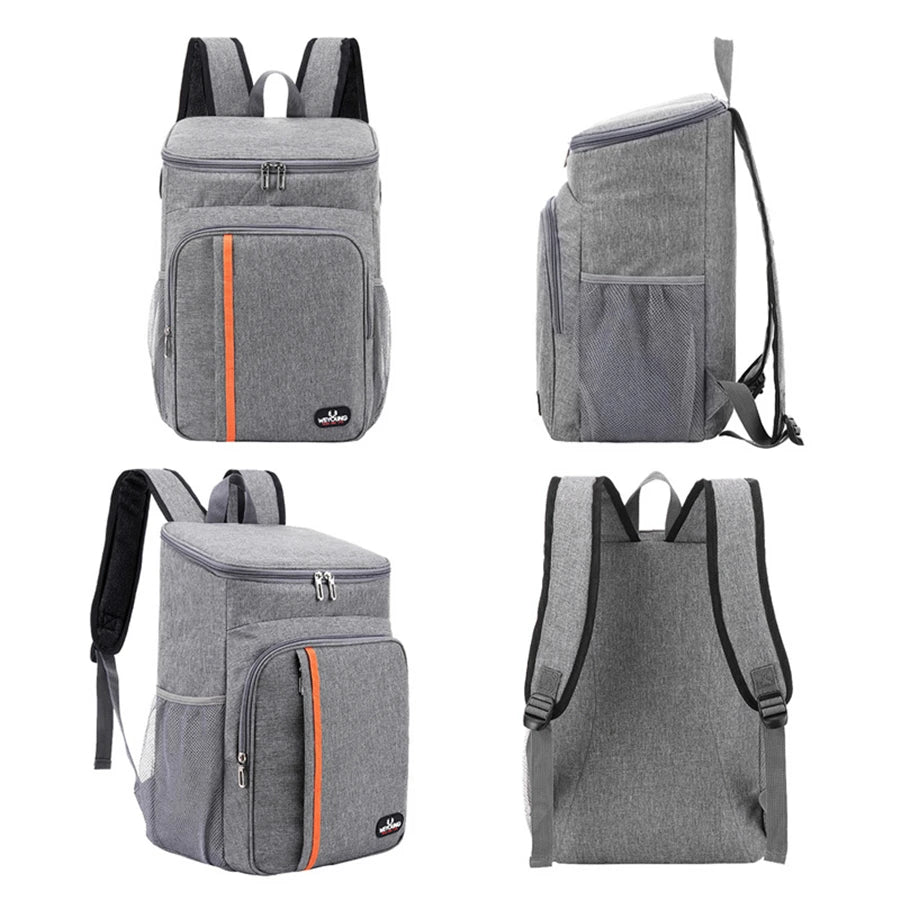 Bolsa térmica portátil para almuerzo de 18 l, duradera, impermeable, con aislamiento de hielo, ideal para acampar, mochilas nevera.