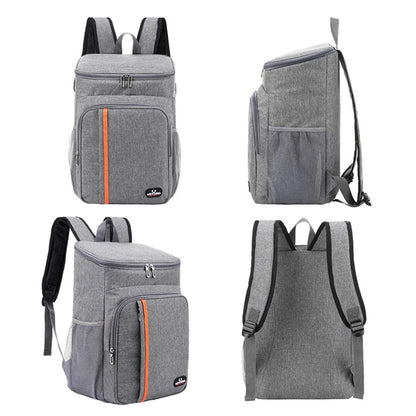Bolsa térmica portátil para almuerzo de 18 l, duradera, impermeable, con aislamiento de hielo, ideal para acampar, mochilas nevera.