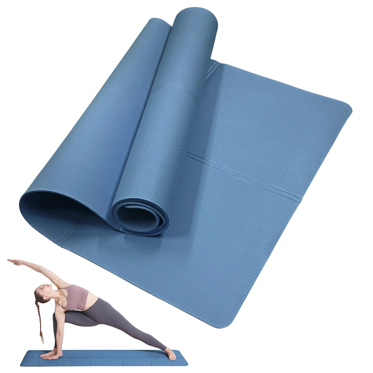Esteras de Yoga EVA de 4MM de espesor, estera deportiva antideslizante, manta para ejercicio, Yoga y Pilates, estera de gimnasia, equipo de Fitness