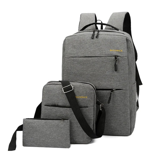 Oferta Conjunto de 3 unidades, Mochila de viaje multifuncional para ordenador de gran capacidad