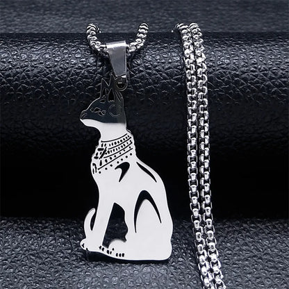 Collar con símbolo elegante de acero inoxidable