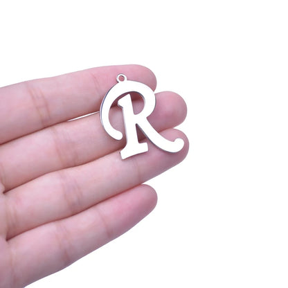 Fashion A-Z Letter Necklace for Women Men High Quality Stainless Steel Alphabet Necklace