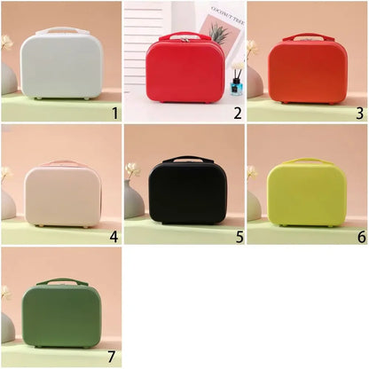 Small suitcase for female luggage, cute 14 inch cosmetic case, small and light, mini storage bag, travel case without combination lock